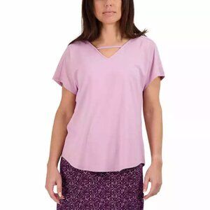 👚3 FOR $20👚NEW Tranquility Colorado Clothing Solid V-neck short sleeve shirt